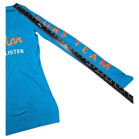 Hollister Co Wom Sz Medium Del Mar Surf Team Y2K 2000s Long Sleeve Top Teen EUC - Picture 5 of 9